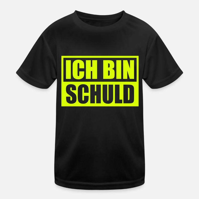 Ich bin Schuld | Farbe änderbar Kinder Funktions-T-Shirt