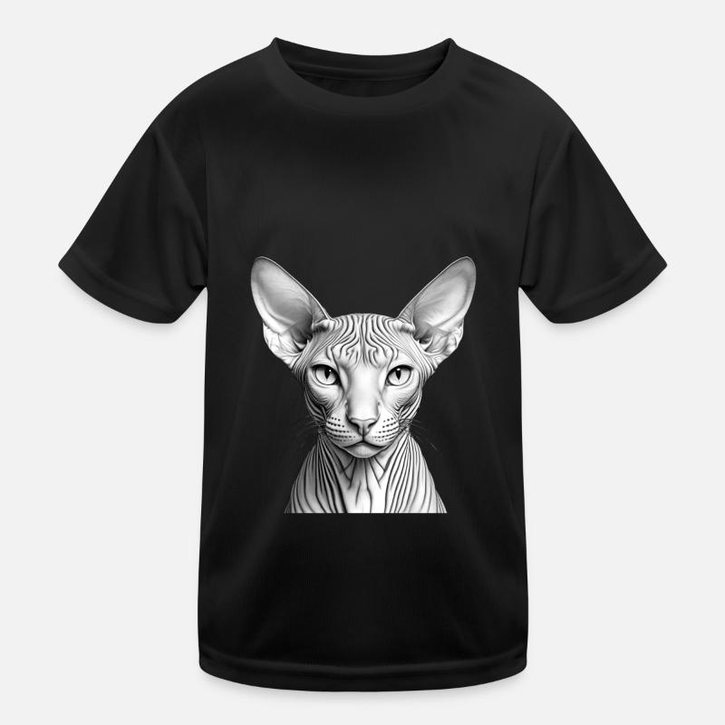 Coole Sphynx-Katze Kinder Funktions-T-Shirt