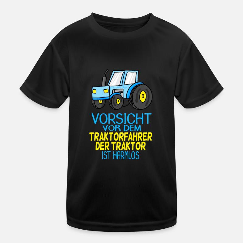 Trecker Traktorfahrer Geschenk Kinder Funktions-T-Shirt