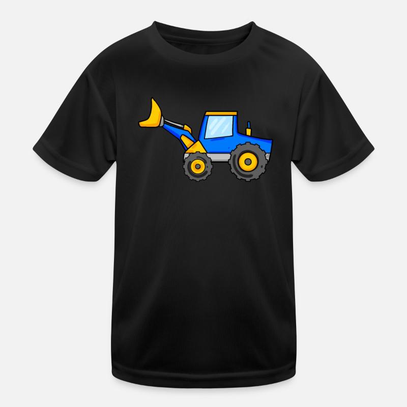 Construction site vehicles Kids Functional T-Shirt