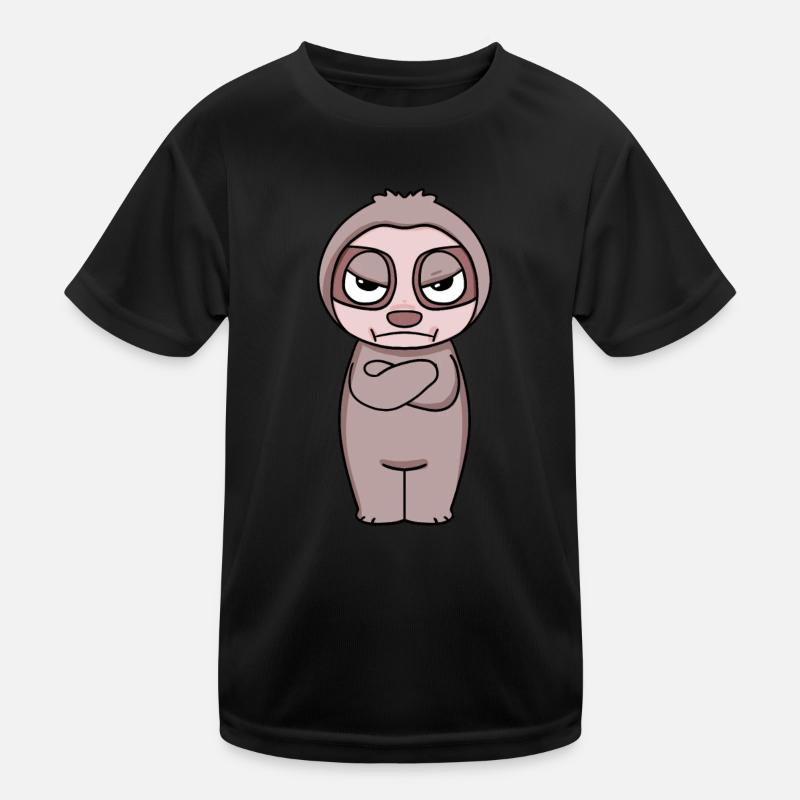 Faultier genervt Kinder Funktions-T-Shirt