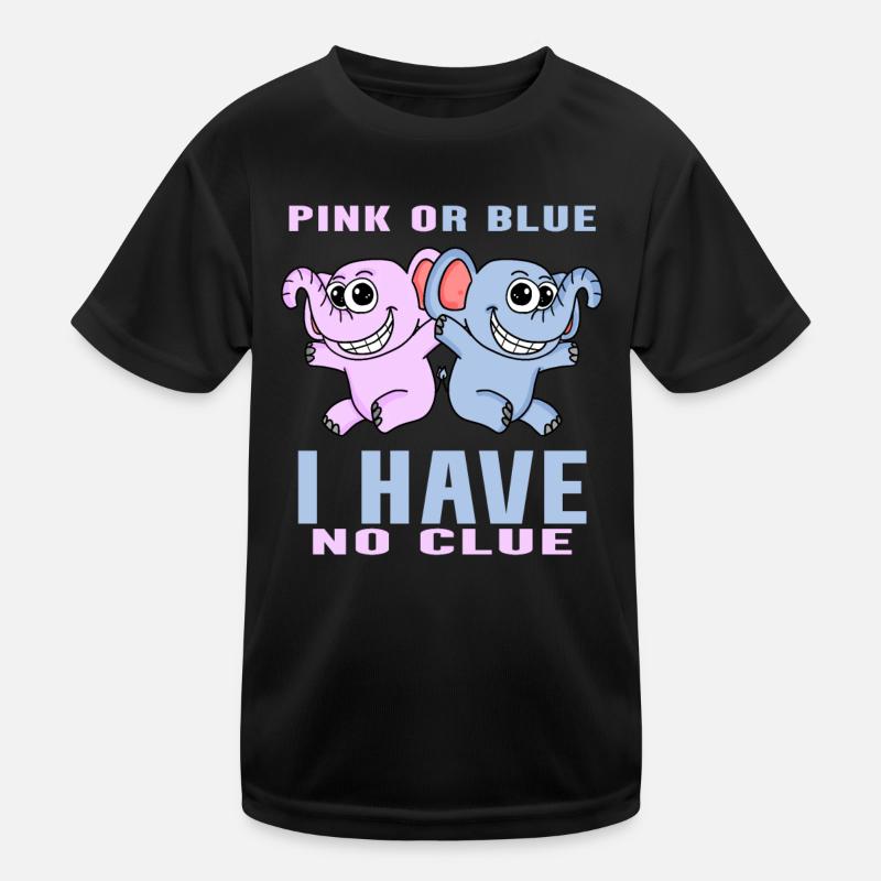 Pink oder Blau Kinder Funktions-T-Shirt