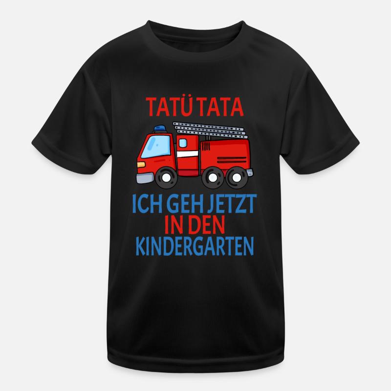 Kindergarten Feuerwehr Geschenk Kinder Funktions-T-Shirt