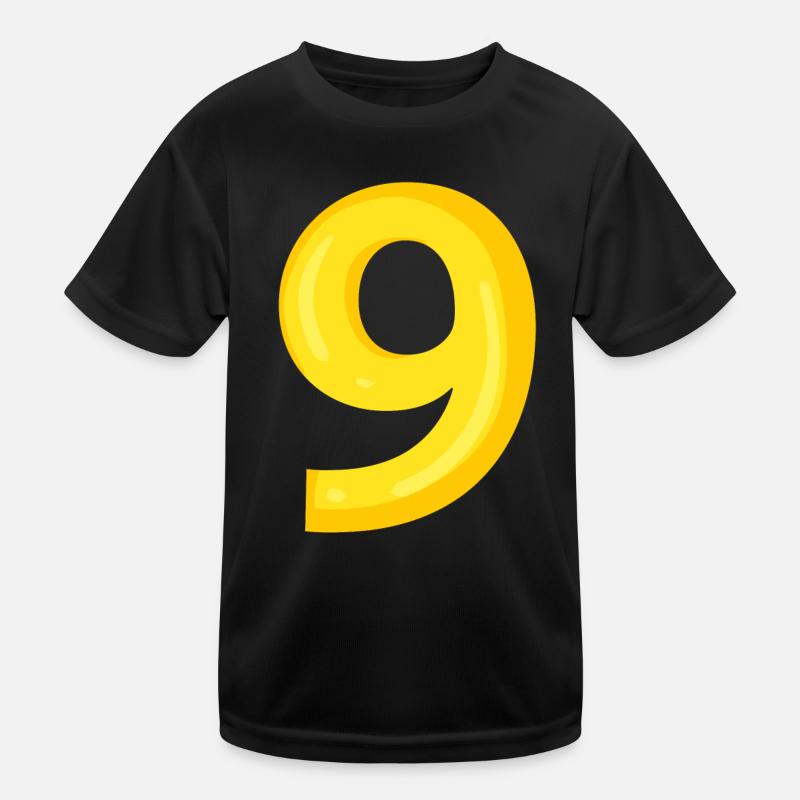 9 jaune T-shirt sport Enfant