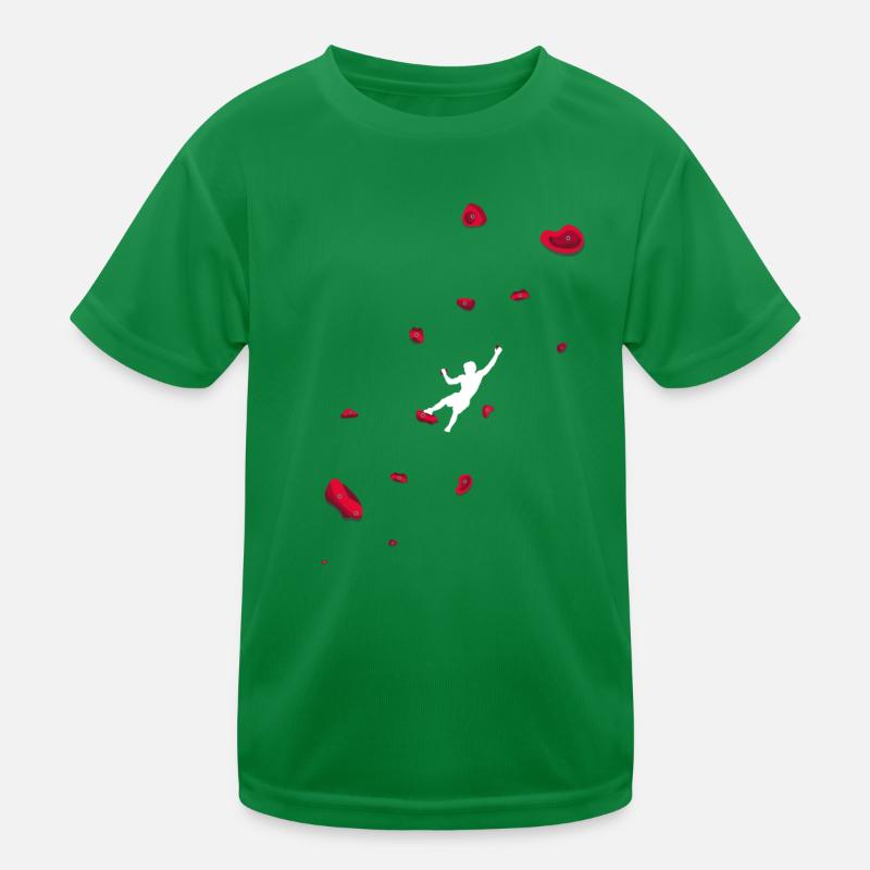 Climbing Boulder wall Rock climbers Bouldering Kids Functional T-Shirt