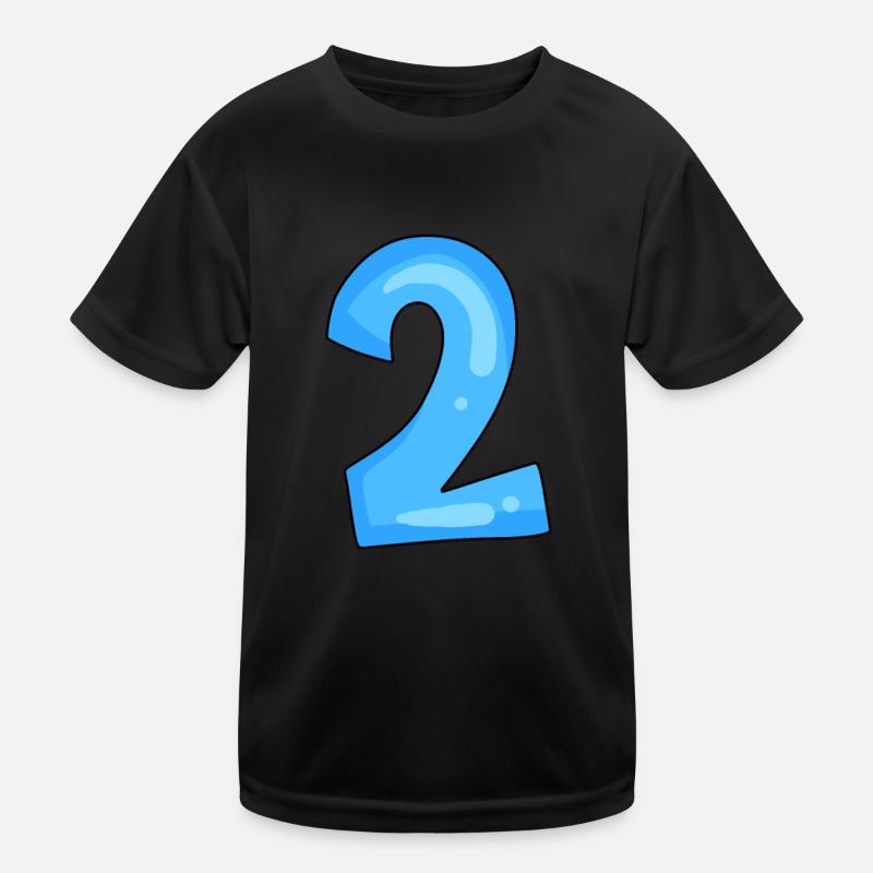 2 blue - Kids Functional T-Shirt - black