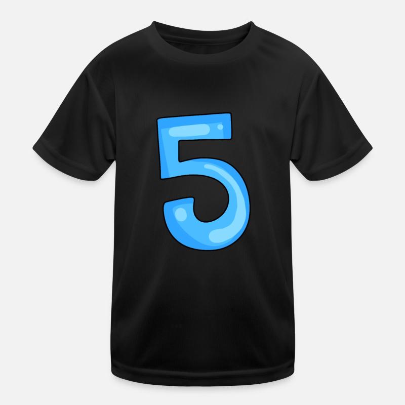 5 Bleu T-shirt sport Enfant