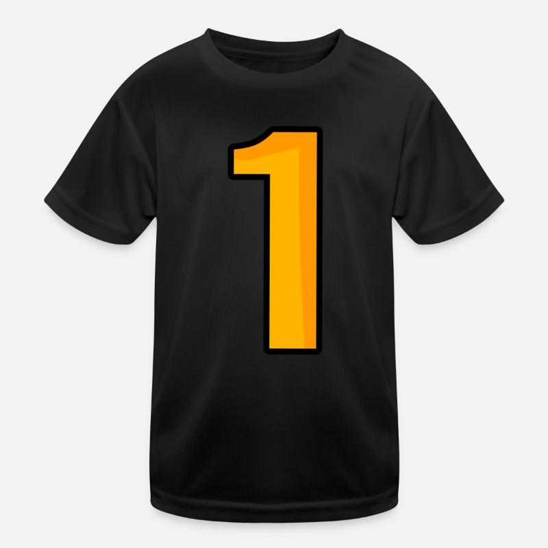 Number 1 - Kids Functional T-Shirt - black