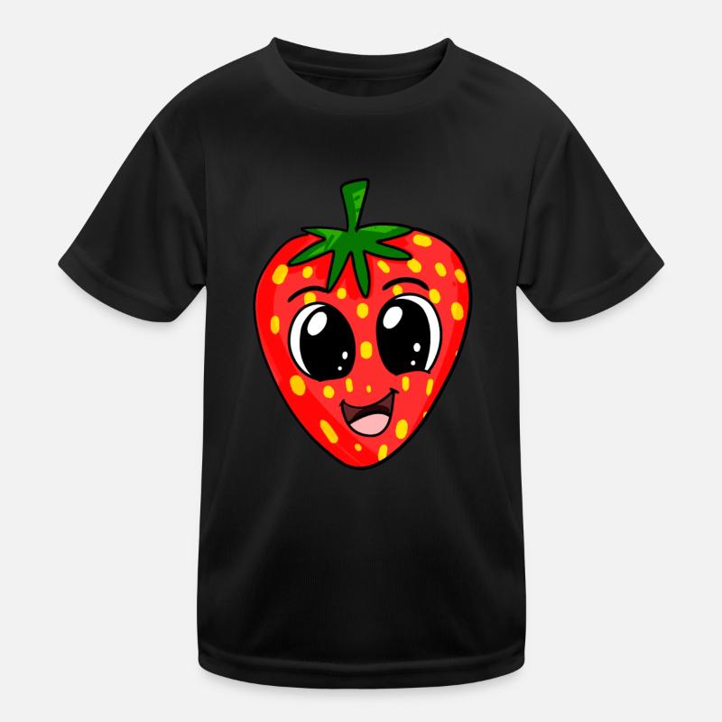 Erdbeere Kinder Funktions-T-Shirt