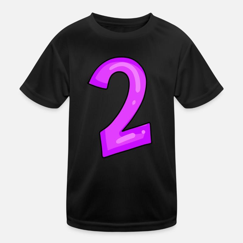 Zwei - Nummer 2 Kinder Funktions-T-Shirt