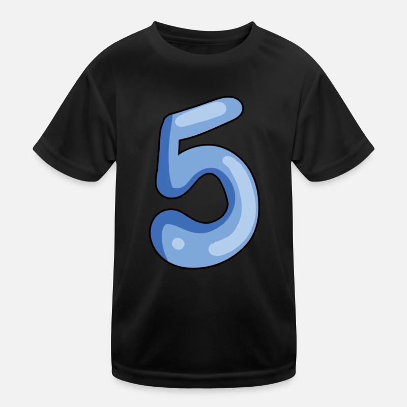 5 Kinder Funktions-T-Shirt