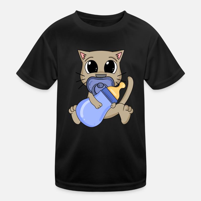 Baby Junge Katze Kinder Funktions-T-Shirt