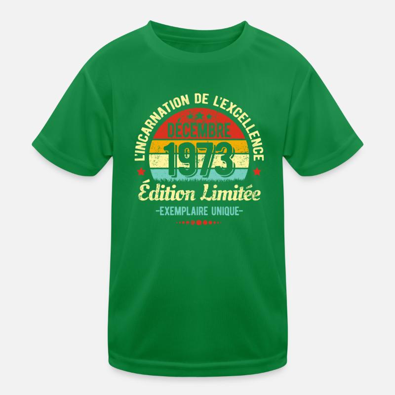 MILLÉSIME DÉCEMBRE 1973 ÉDITION LIMITÉE T-shirt sport Enfant