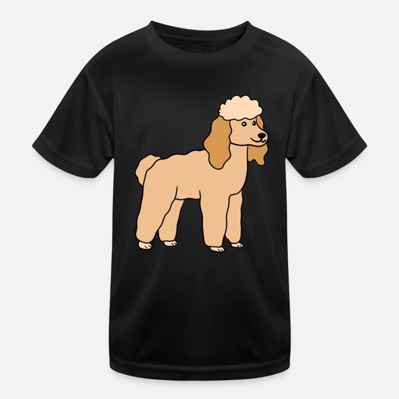Pudel Hund Hunderasse Kinder Funktions-T-Shirt