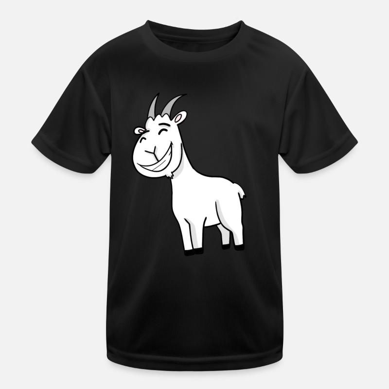 Ziegenbock Bock Kinder Funktions-T-Shirt