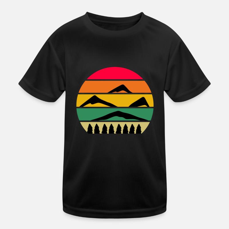 Berg Berge Kinder Funktions-T-Shirt