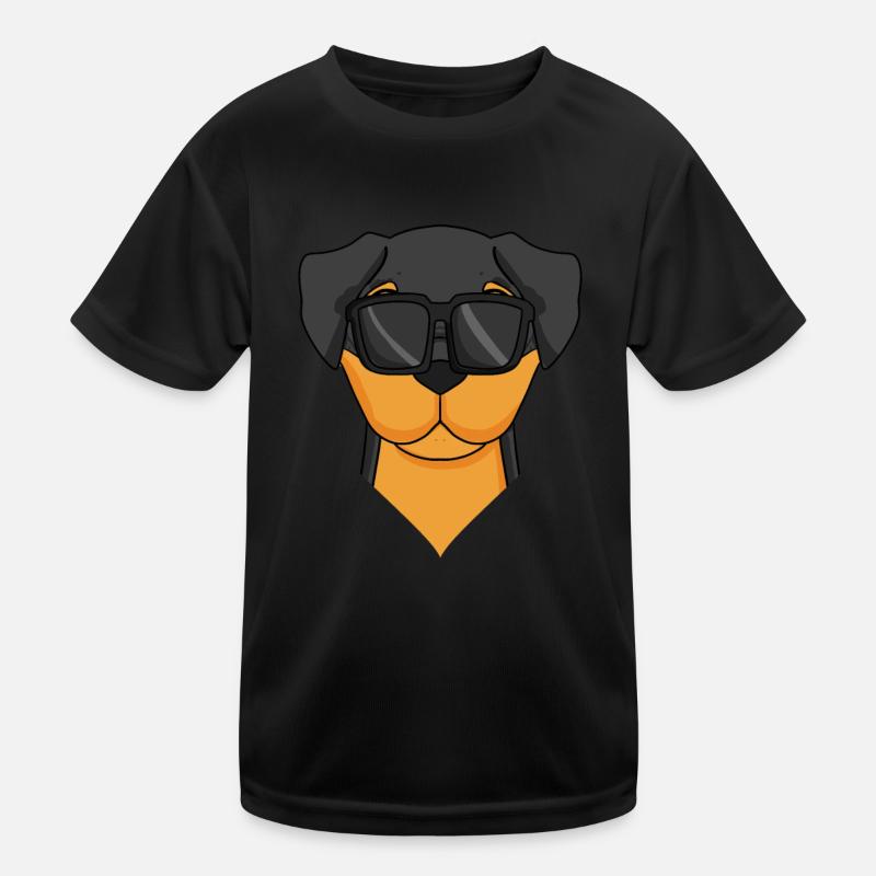 Rottweiler Hund Hunderasse Kinder Funktions-T-Shirt
