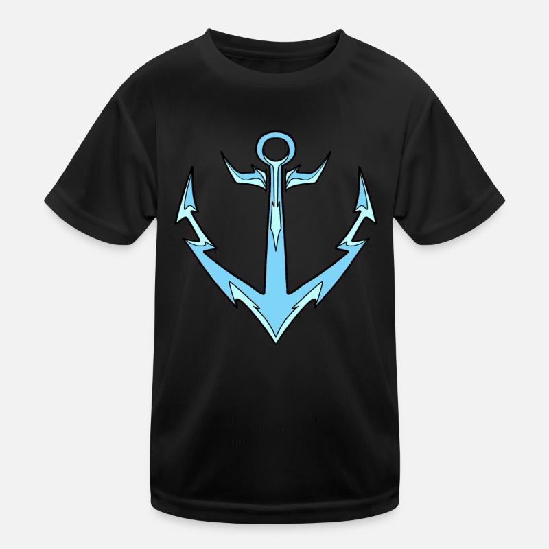 Anchor light blue Kids Functional T-Shirt