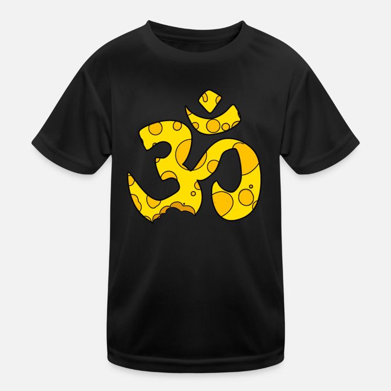 Cheese OM sign Kids Functional T-Shirt
