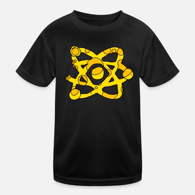 Atom Cheese Symbol Science Scientific Kids Functional T-Shirt