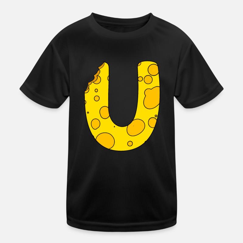 Lettre u T-shirt sport Enfant