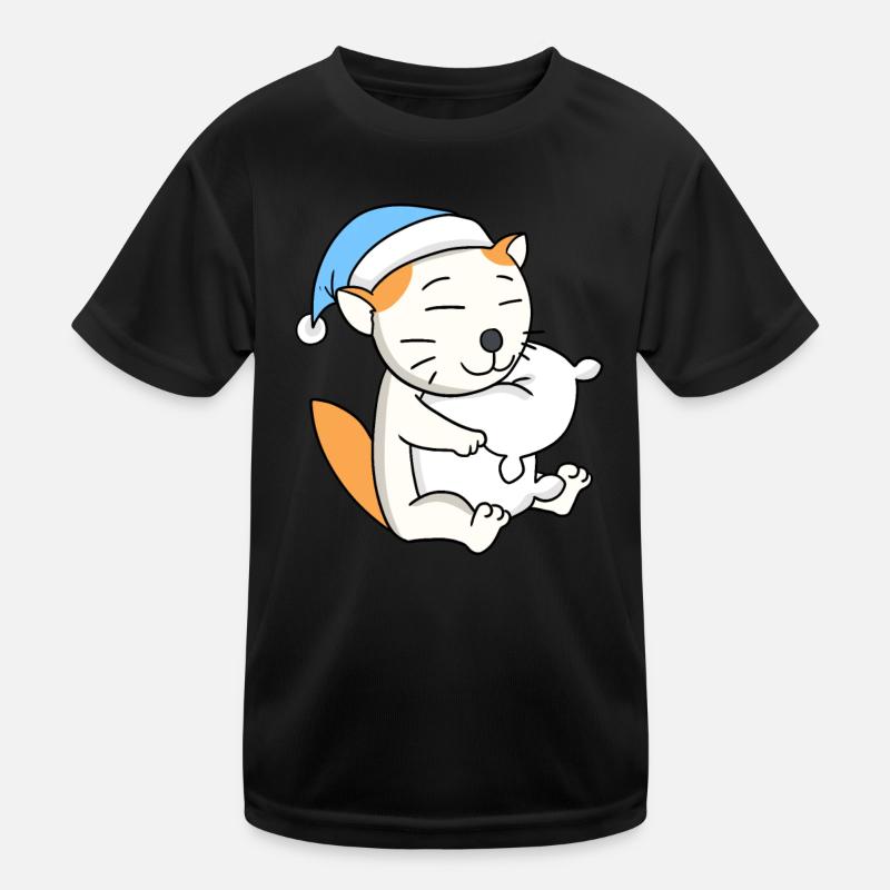 Chat race Selkirk Rex T-shirt sport Enfant