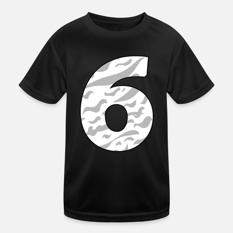 Sechs - 6 Kinder Funktions-T-Shirt