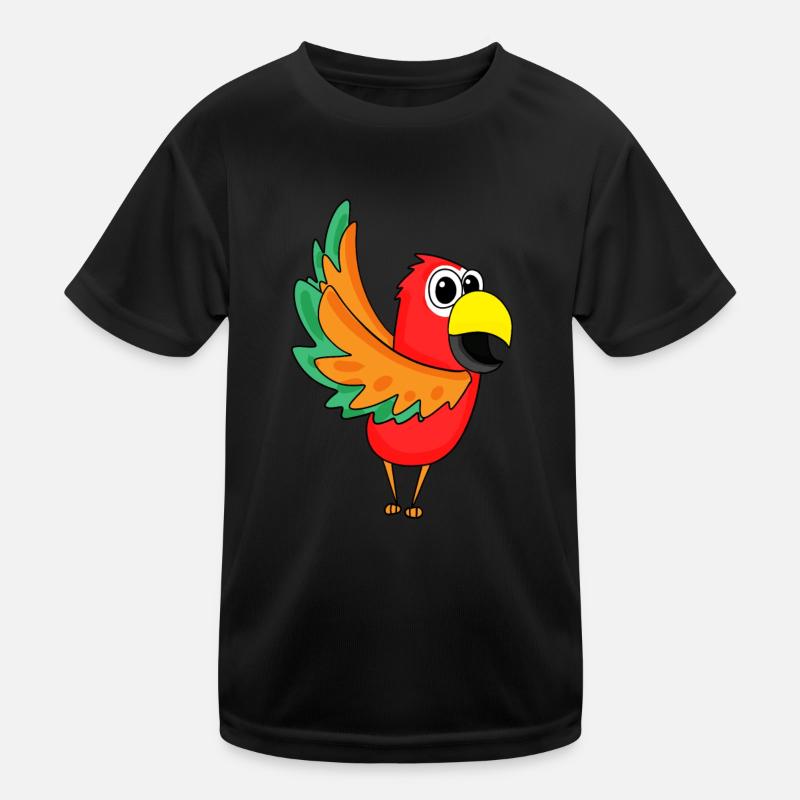 Papagei Dschungel Kinder Funktions-T-Shirt