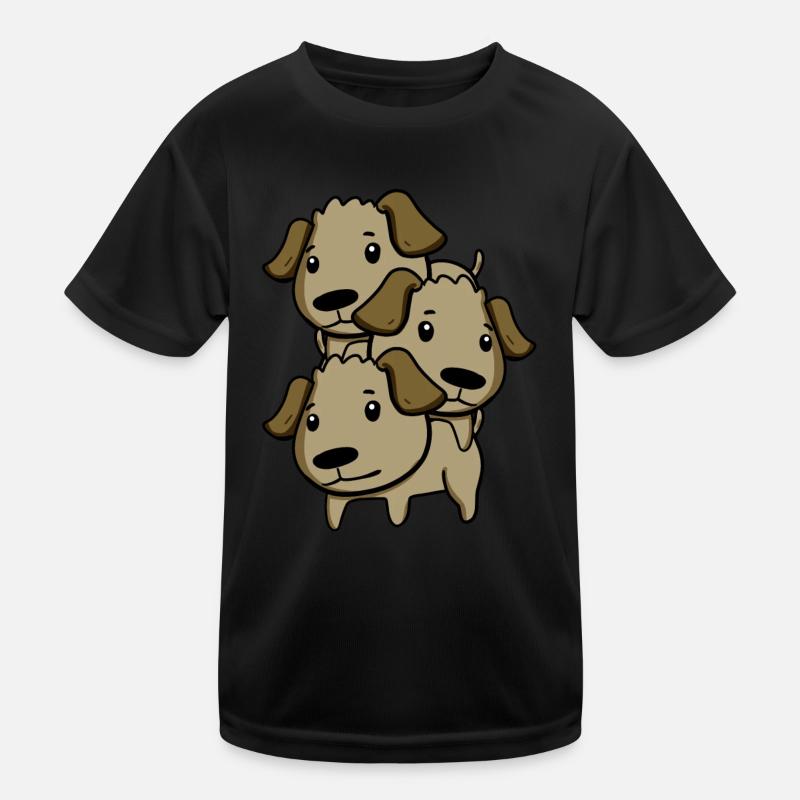 Niedliche Hunde Kinder Funktions-T-Shirt