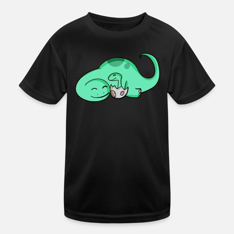 Dinosaurier mit Baby Dinosaurier Kinder Funktions-T-Shirt