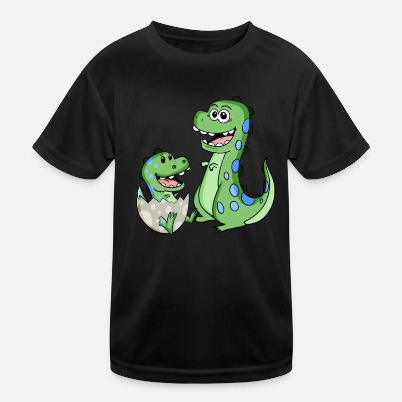 Dinosaur with baby dinosaur Kids Functional T-Shirt