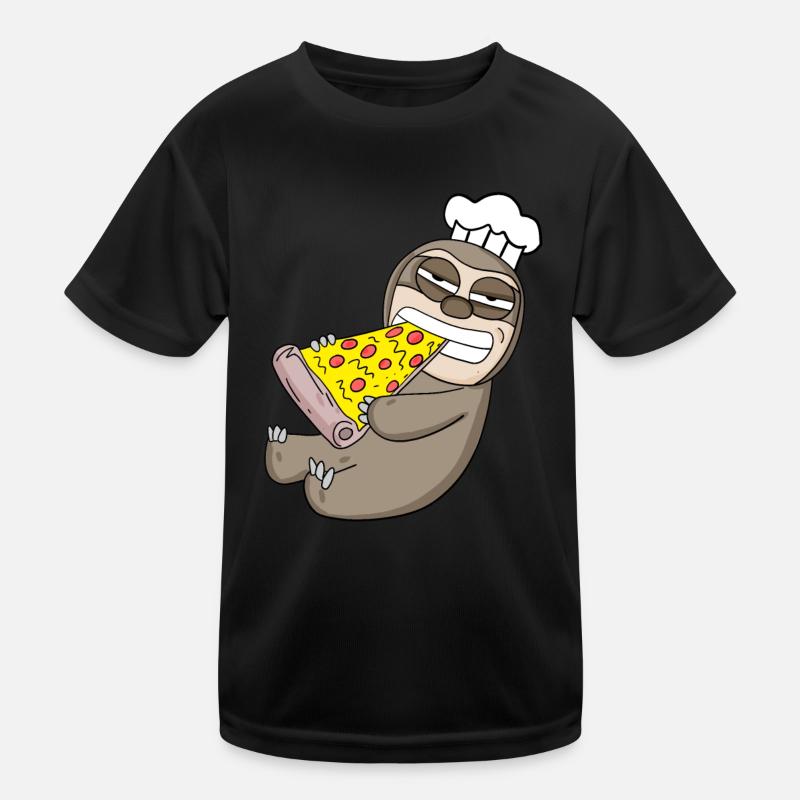 Gourmet Sloth Pizza Kids Functional T-Shirt