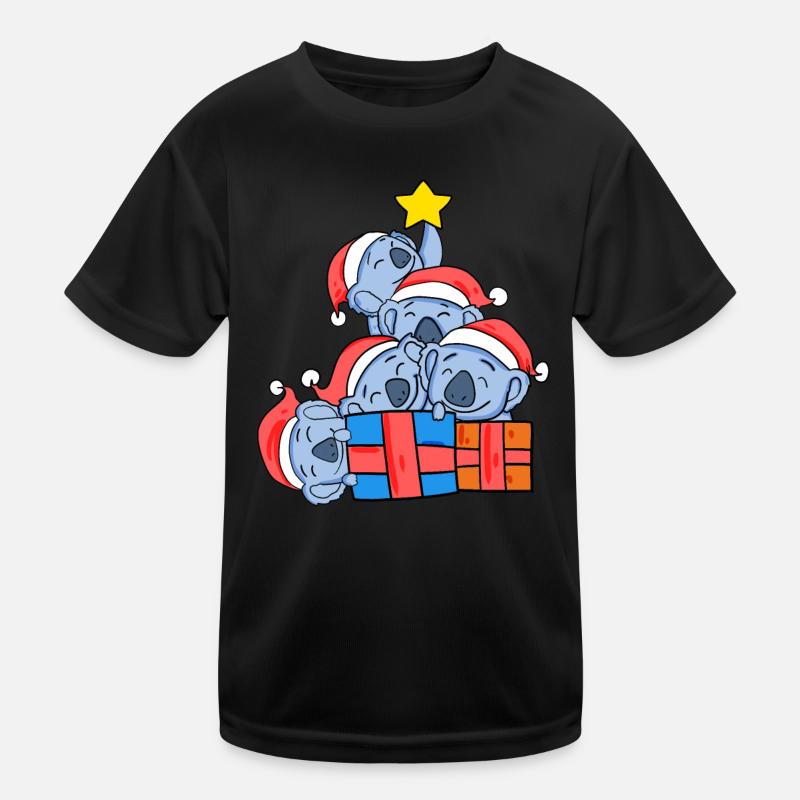 Koala Weihnachtsbaum Weihnachten Kinder Funktions-T-Shirt