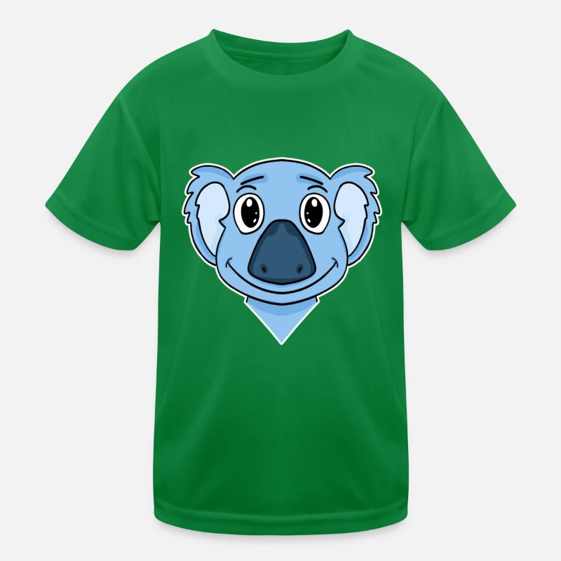 Koala Bär Kopf Kinder Funktions-T-Shirt