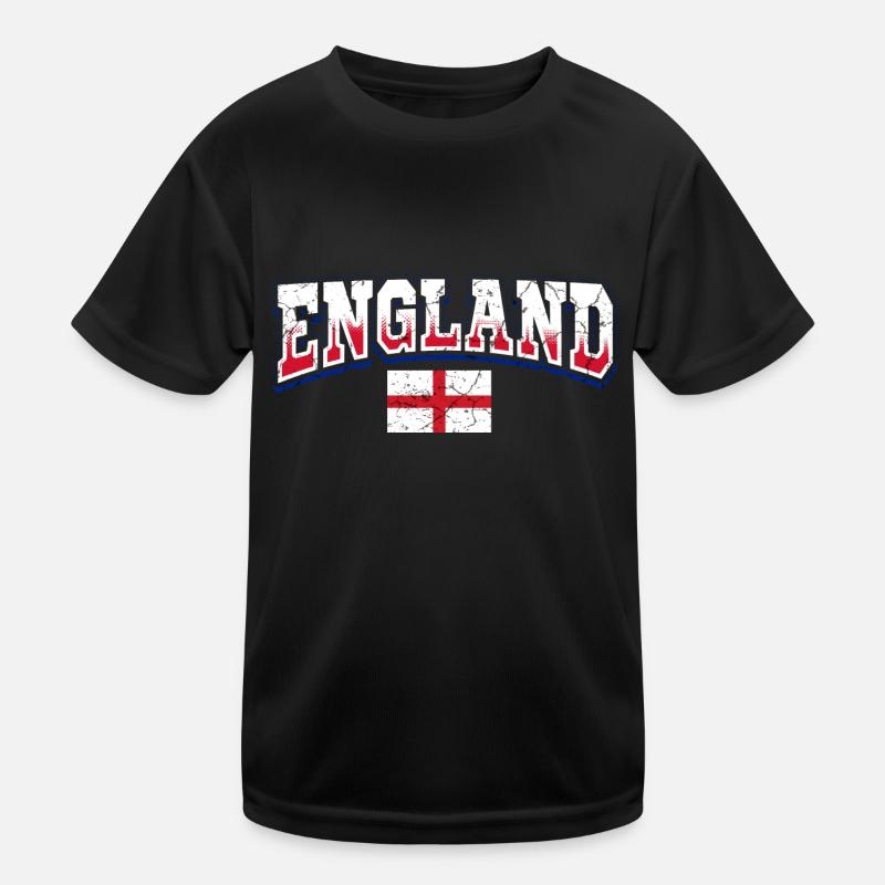 England Fan Kinder Funktions-T-Shirt