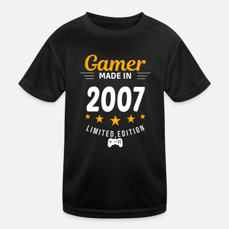 Gamer made in 2007 Kids Functional T-Shirt