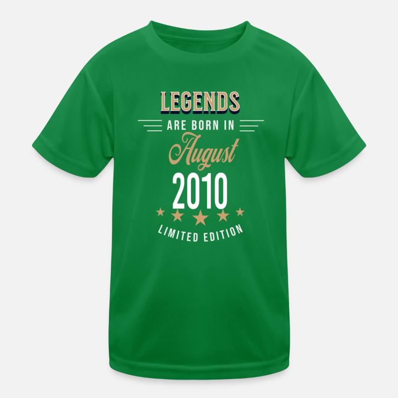 Legenden werden im August 2010 geboren Kinder Funktions-T-Shirt