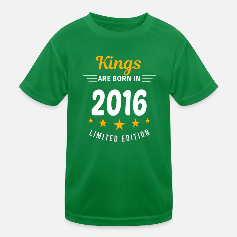 Kings ARE BORN IN 2016 Kids Functional T-Shirt