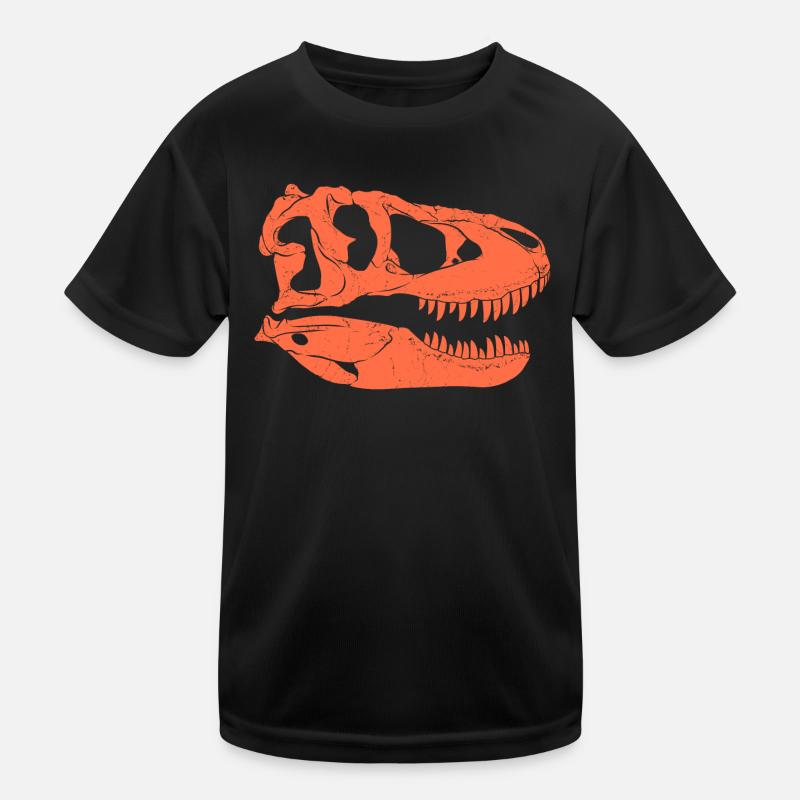 Tarbosaurus Fossil Skull Kids Functional T-Shirt