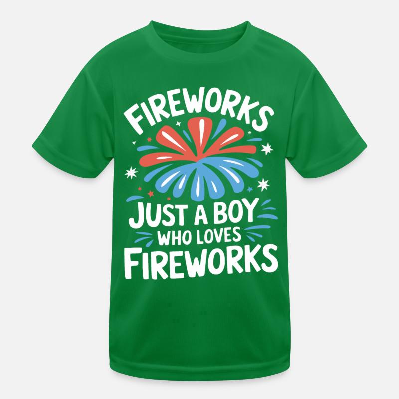 Pyrotechnics Fireworks Pyrotechnics Kids Functional T-Shirt
