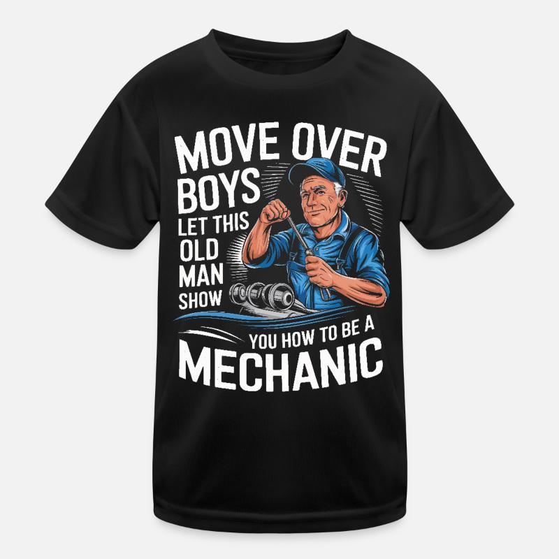 Mechanic Mechanic Workshop Kids Functional T-Shirt