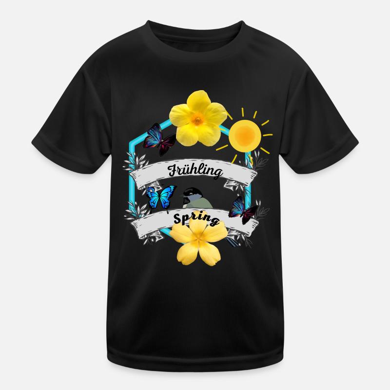 Frühling Spring Kinder Funktions-T-Shirt
