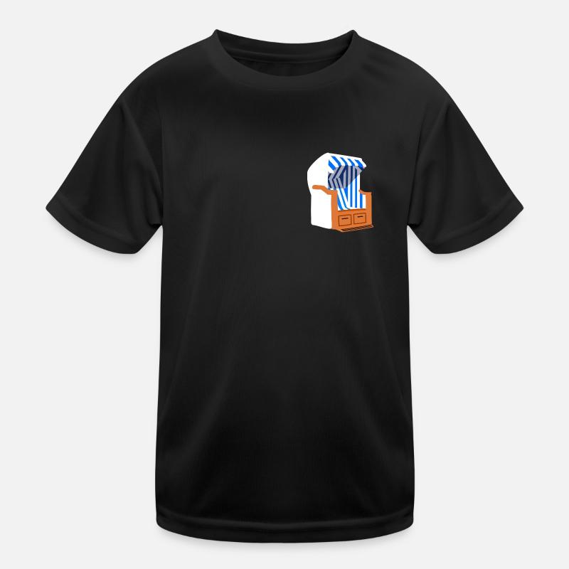 Strandkorb Kinder Funktions-T-Shirt