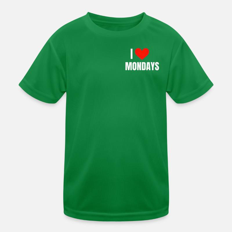 I ❤️ Mondays  Kids Functional T-Shirt