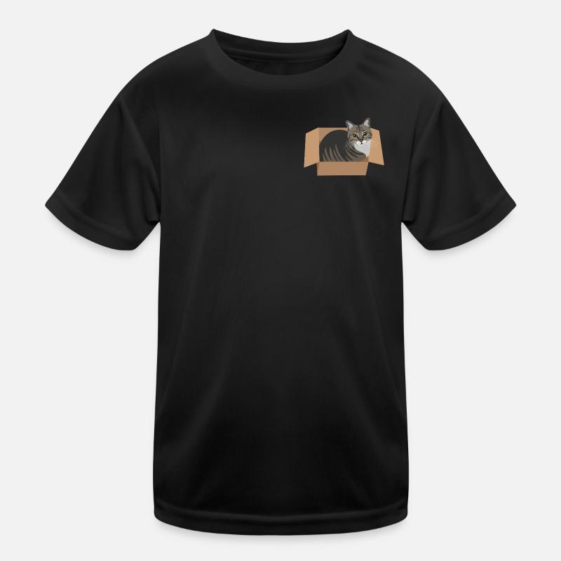 Cat in a box Kids Functional T-Shirt