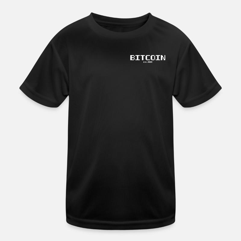 Bitcoin est 2009 - Kinder Funktions-T-Shirt - Schwarz