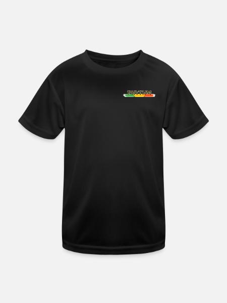 Reggae-Rhythmus - Kinder Funktions-T-Shirt - Schwarz - Vorne