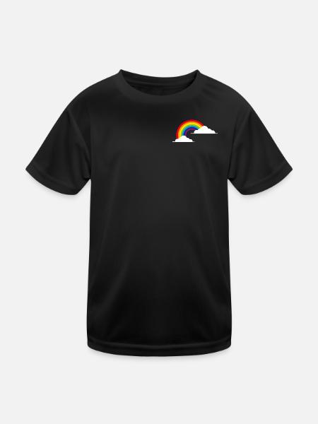 rainbow rainbow - Kids Functional T-Shirt - black - Front