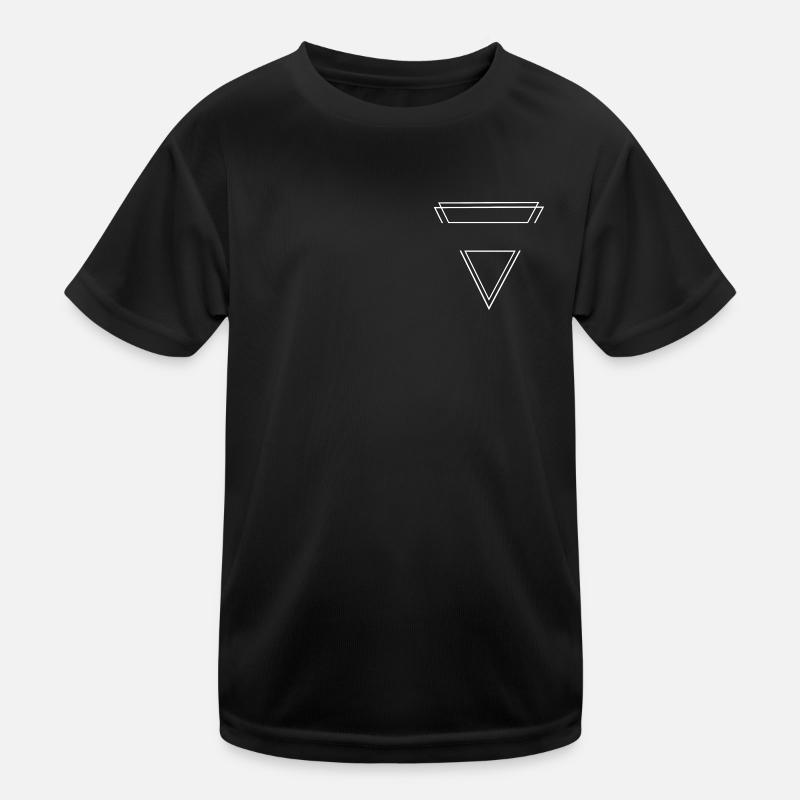 Dreieck weiß Kinder Funktions-T-Shirt