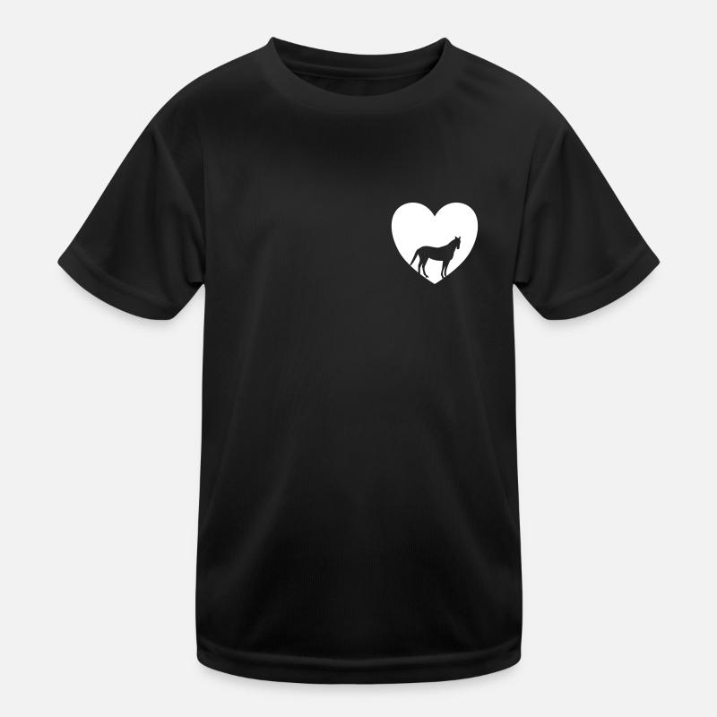 Pferde Reiten Pferdeliebe Kinder Funktions-T-Shirt